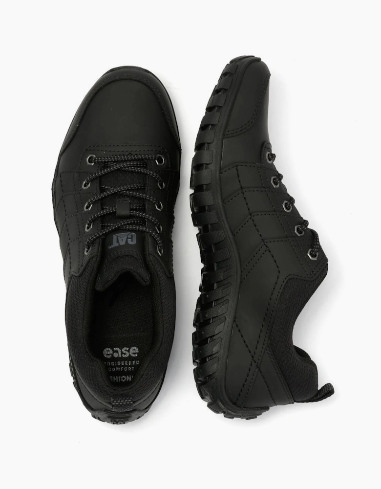 Caterpillar Instruct Suede Men's Black Lace-Up Shoes