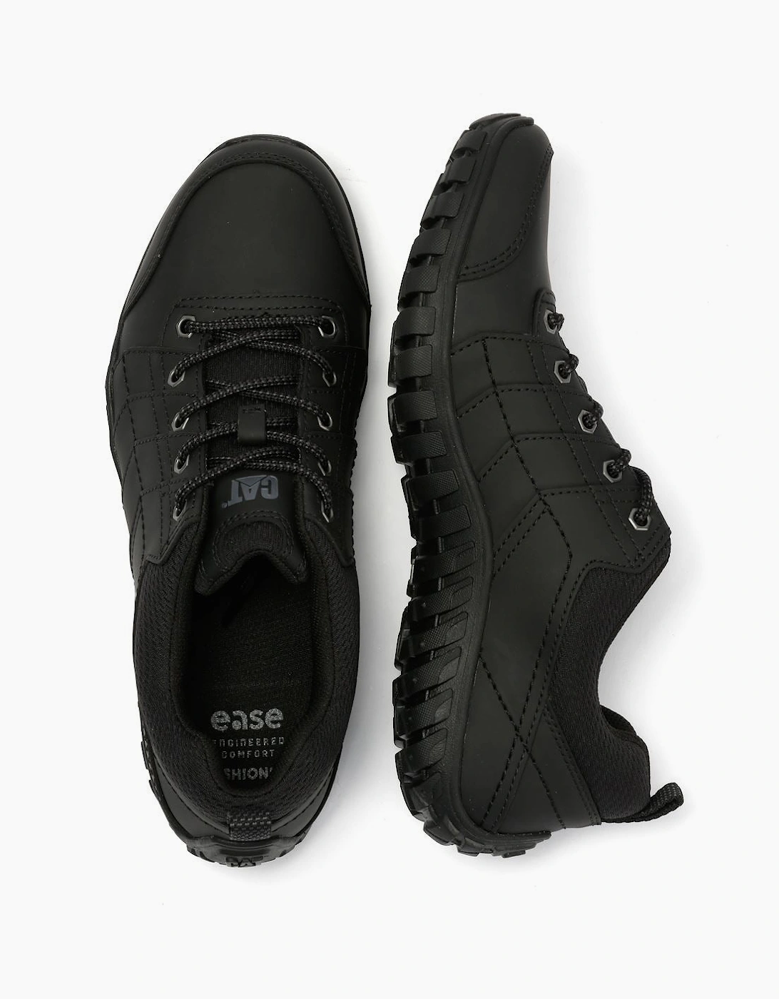 Caterpillar Instruct Suede Men's Black Lace-Up Shoes