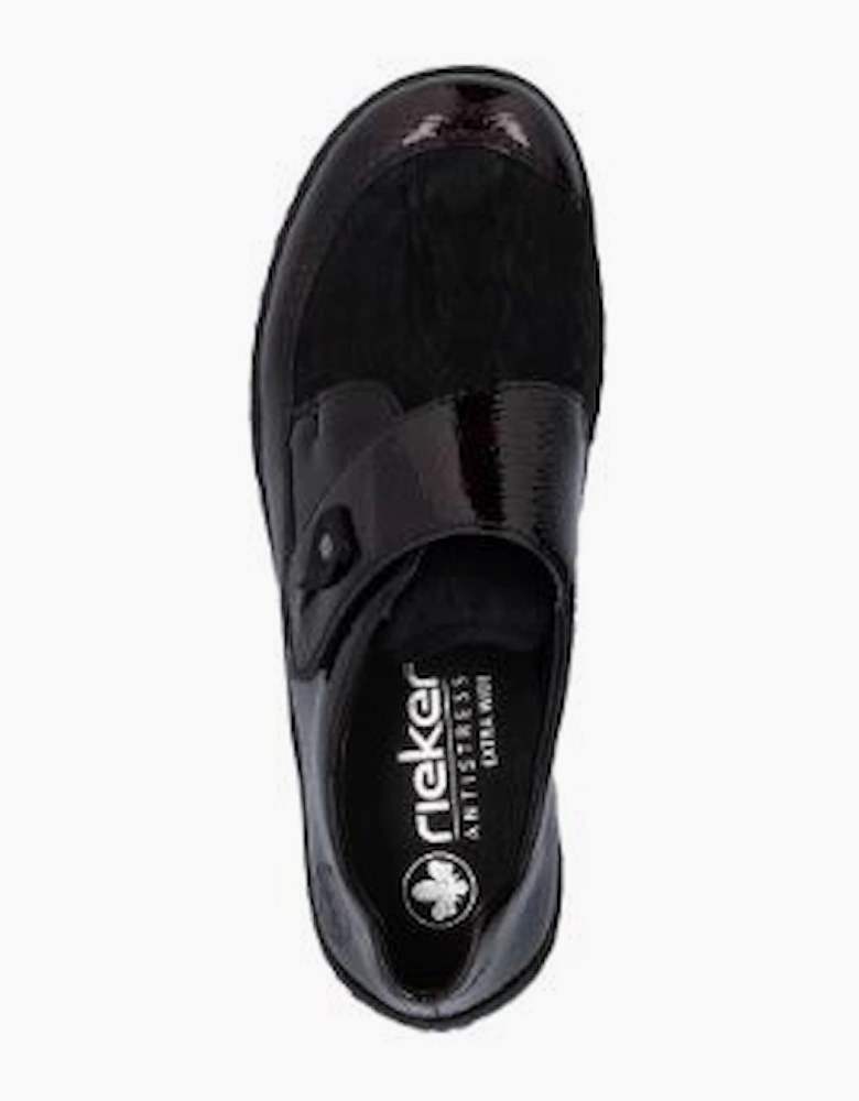 Rieker Ladies Shoes 48951-35 bordeaux extra wide fit