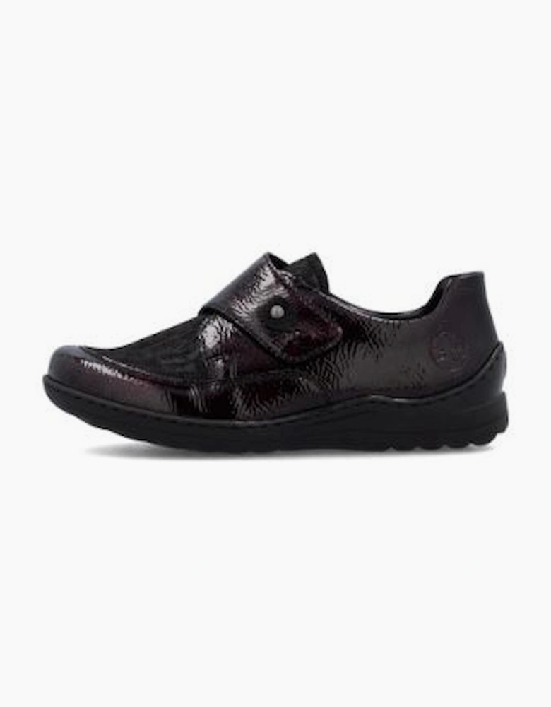 Rieker Ladies Shoes 48951-35 bordeaux extra wide fit