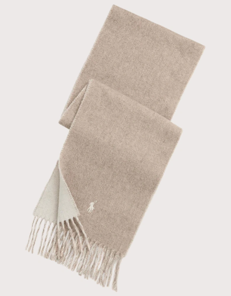 Reversible Wool-blend Scarf