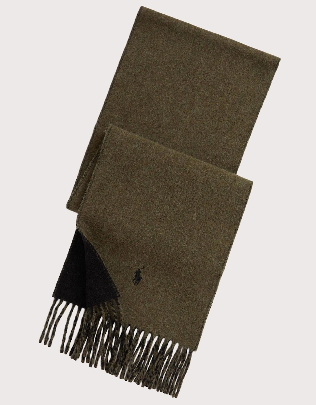 Reversible Wool Blend Scarf