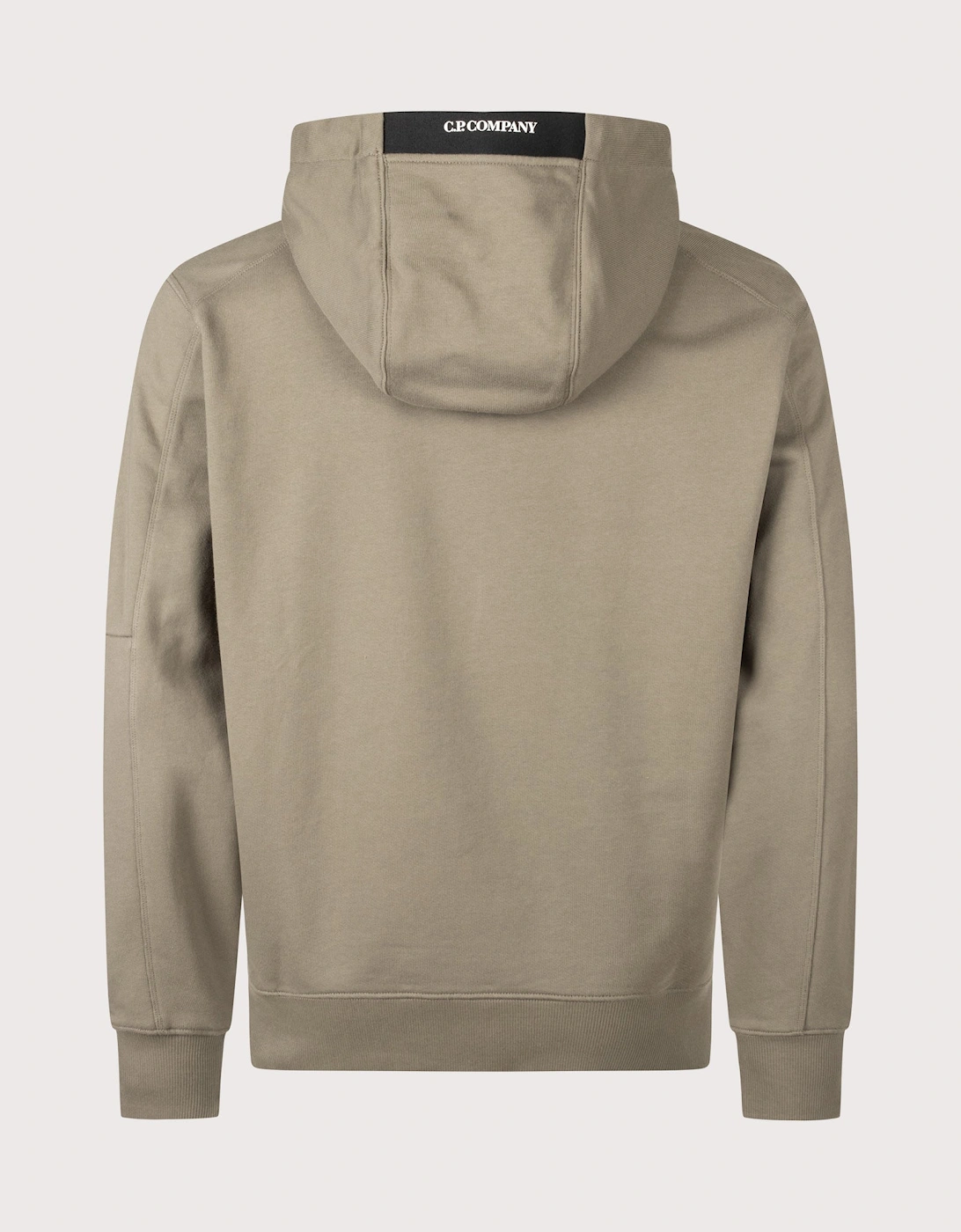Diagonal Raised Fleece Lens Hoodie