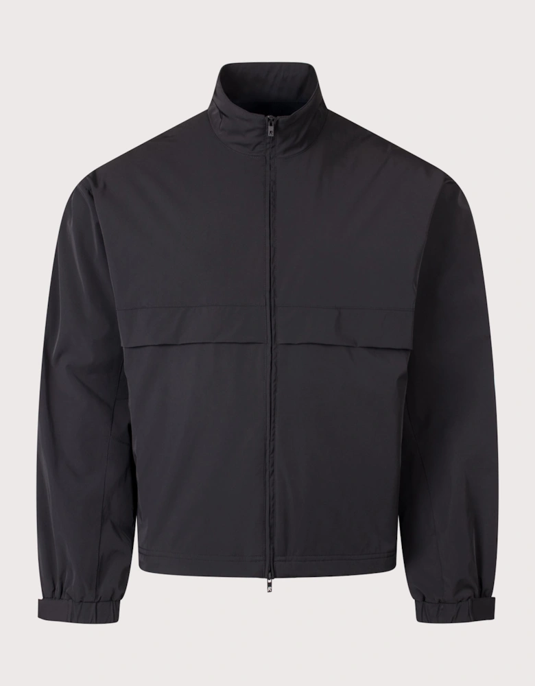 Oversized Initial Nylon Track Jacket