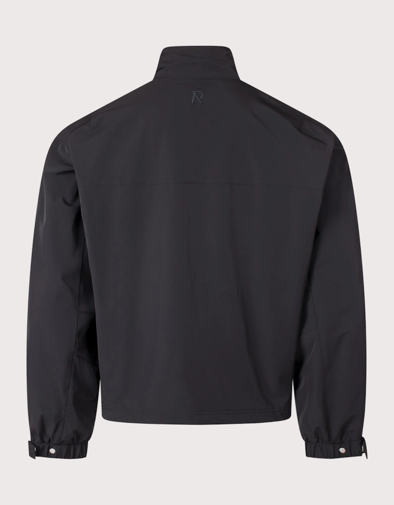 Oversized Initial Nylon Track Jacket