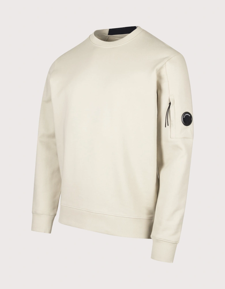 Diagonal Raised Fleece Crewneck Lens Sweatshirt