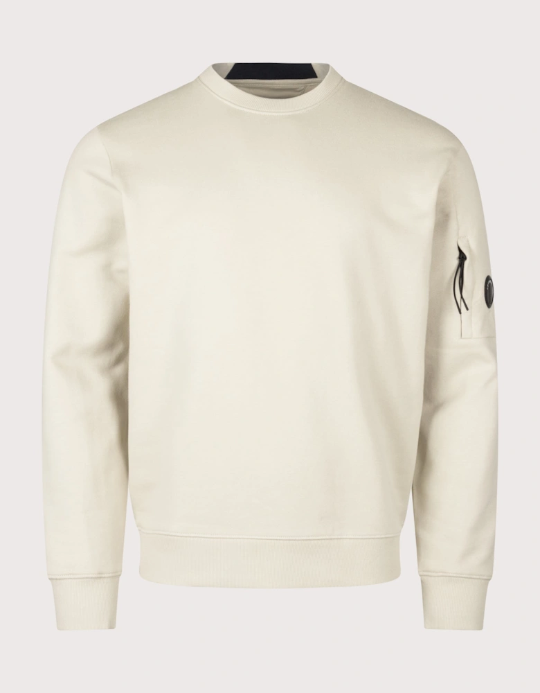 Diagonal Raised Fleece Crewneck Lens Sweatshirt