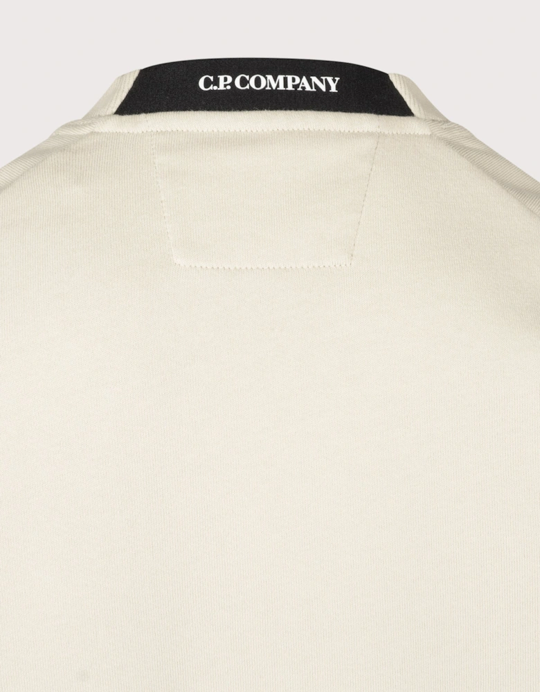Diagonal Raised Fleece Crewneck Lens Sweatshirt