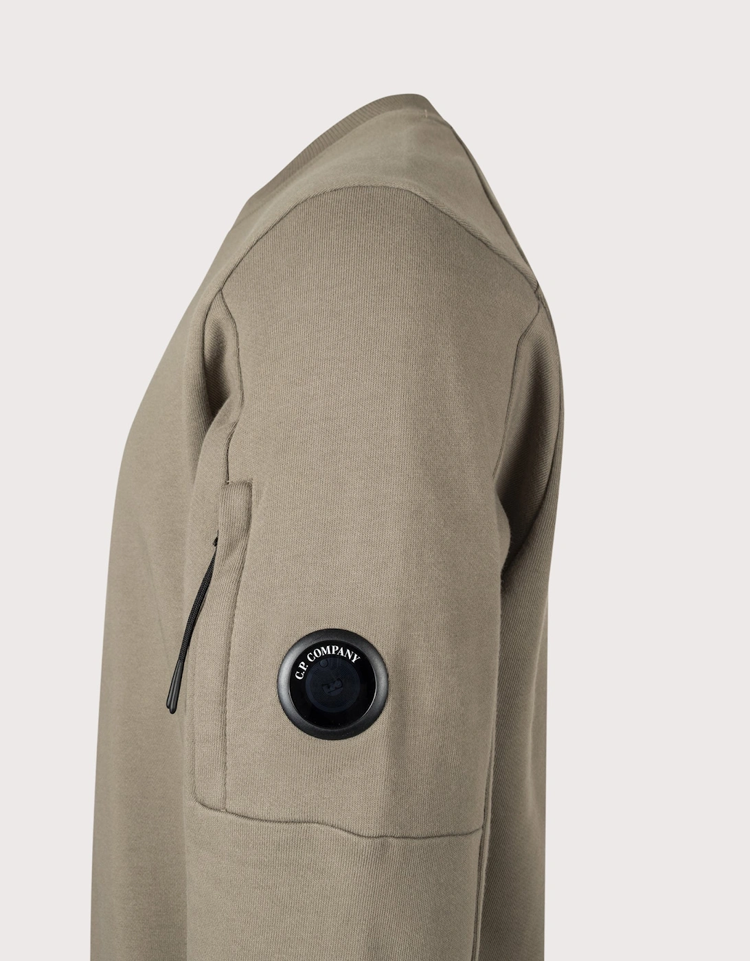 Diagonal Raised Fleece Crewneck Lens Sweatshirt