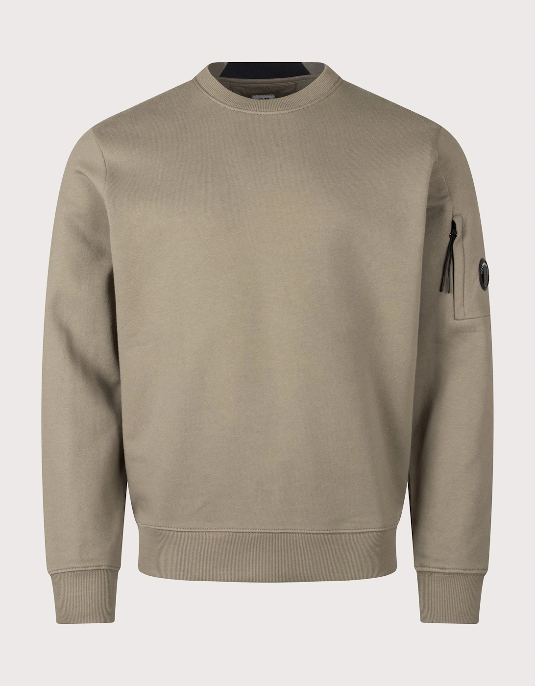 Diagonal Raised Fleece Crewneck Lens Sweatshirt