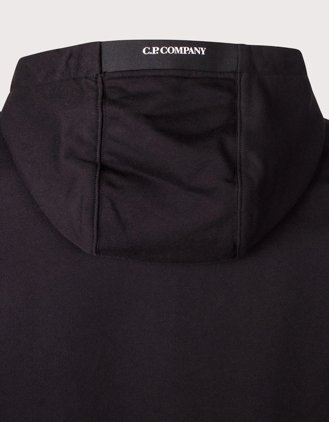 Diagonal Raised Fleece Lens Hoodie