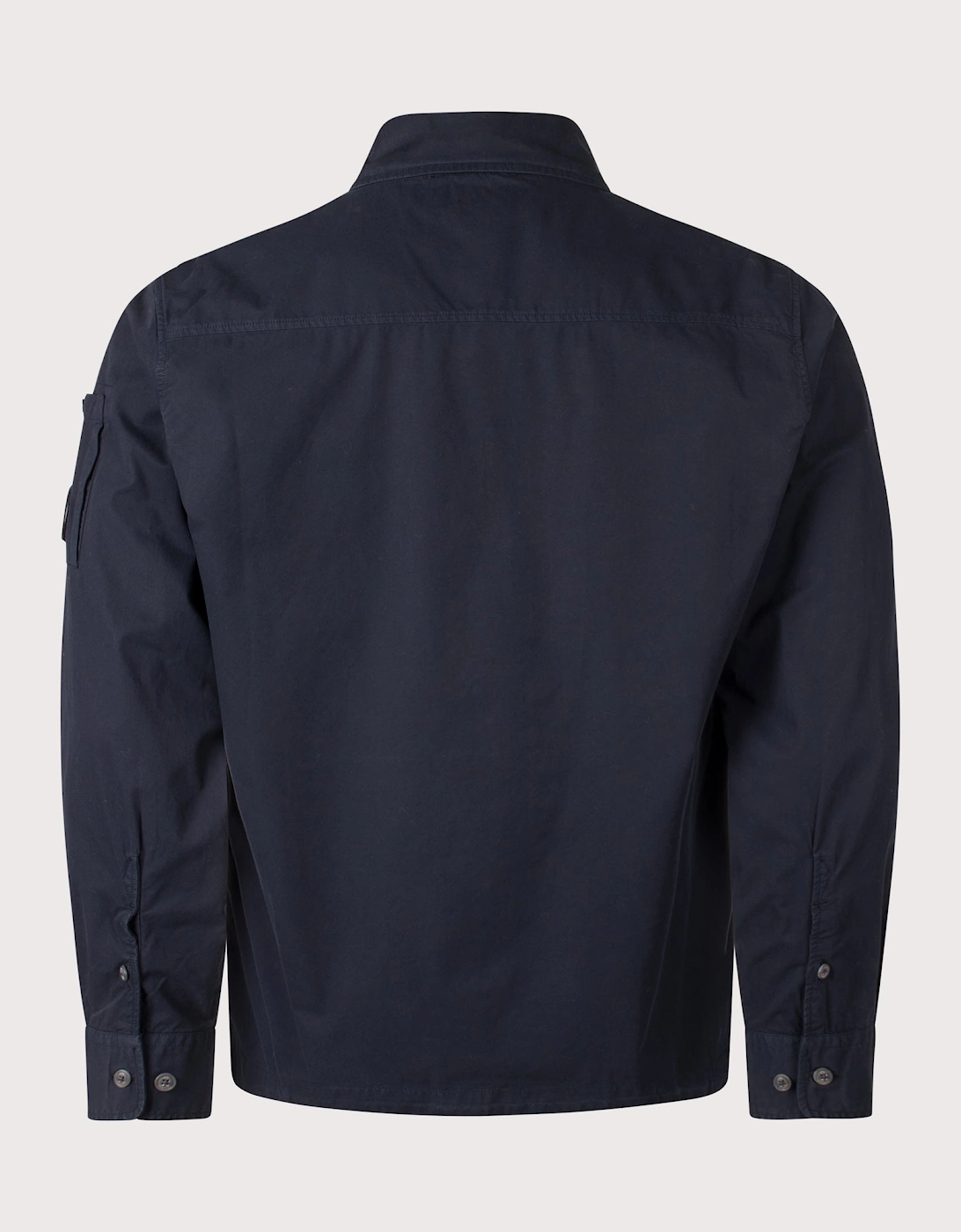 Organic Gabardine Zipped Lens Overshirt