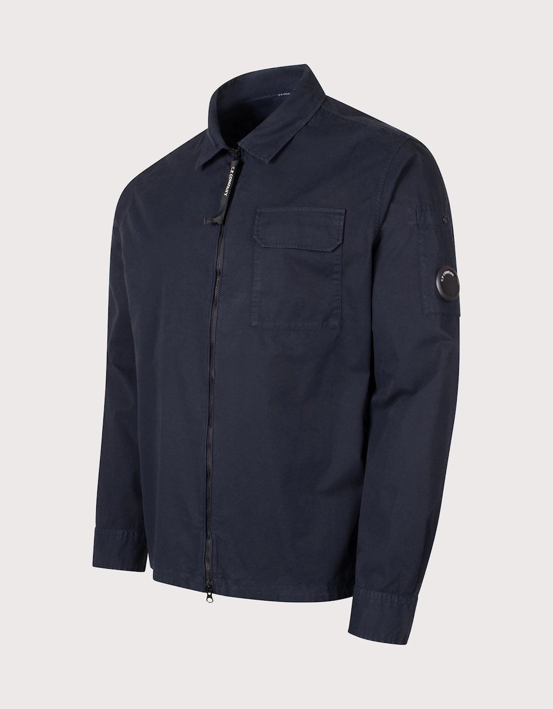Organic Gabardine Zipped Lens Overshirt, 7 of 6