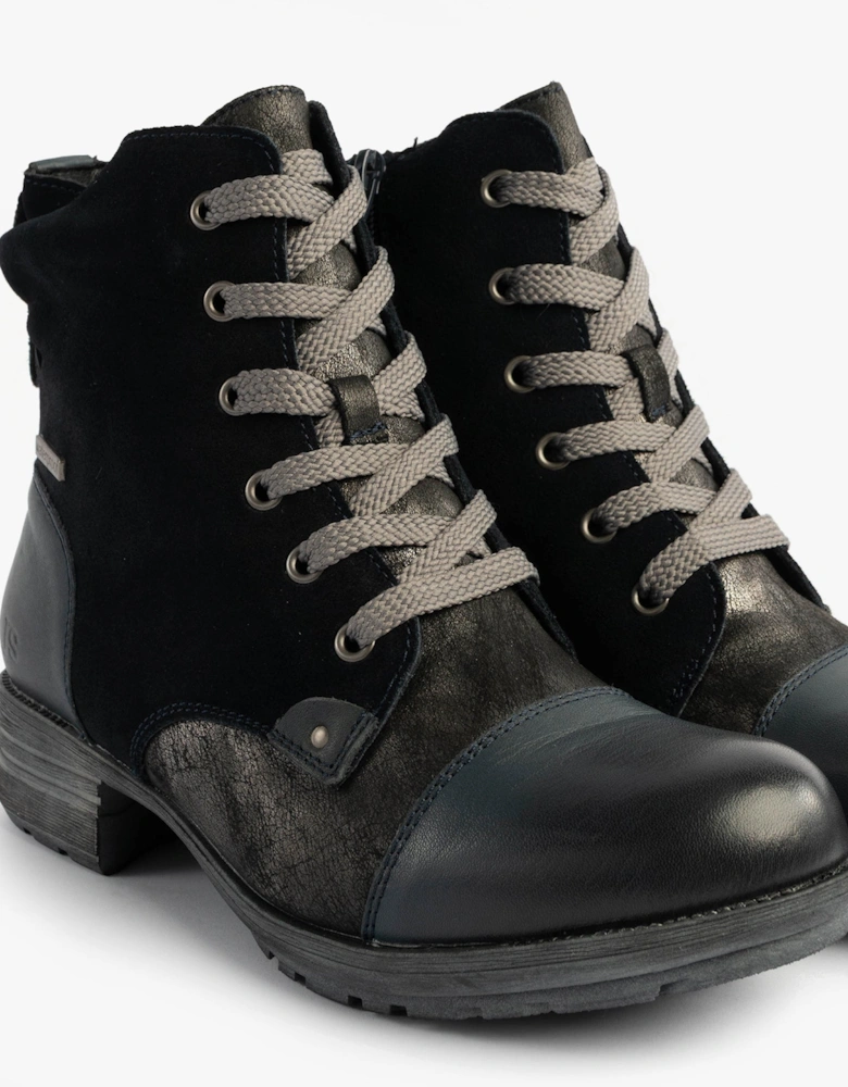 Josef Seibel Susie 03 Womens Ankle Boots Blue Combi