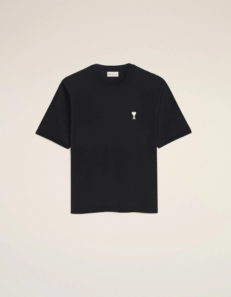 Ami Paris Logo Print T Shirt Black