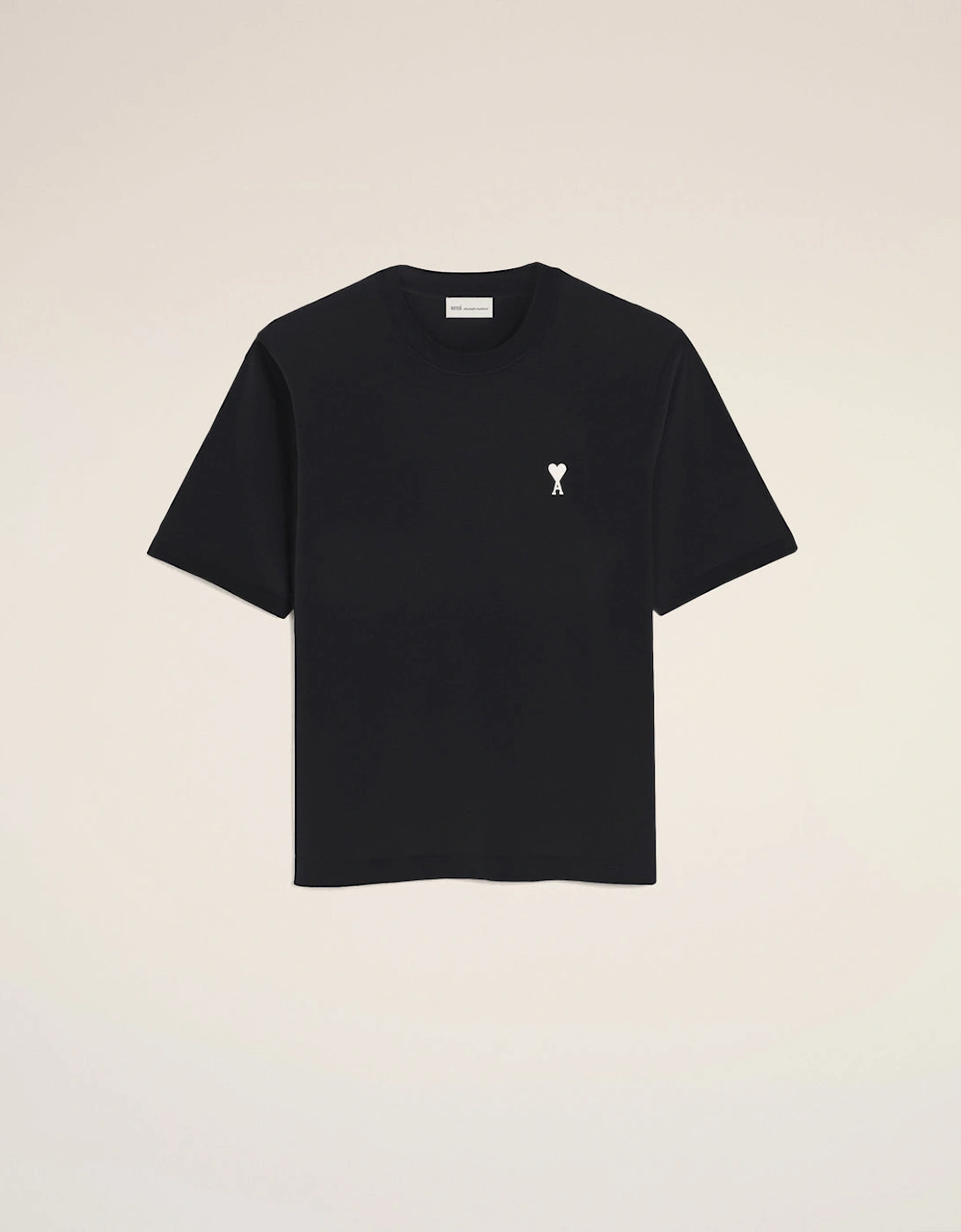 Ami Paris Logo Print T Shirt Black