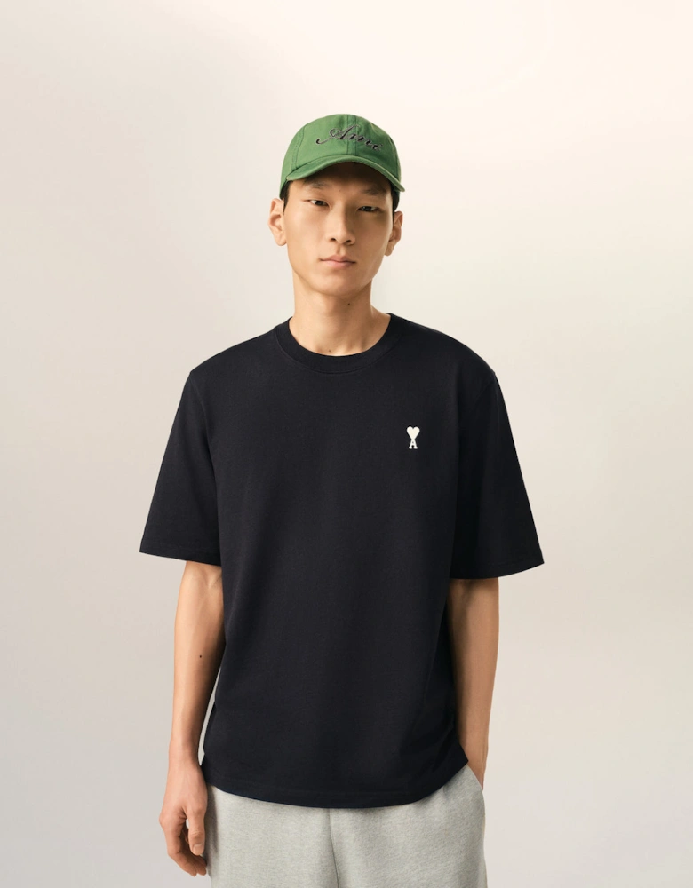 Ami Paris Logo Print T Shirt Black
