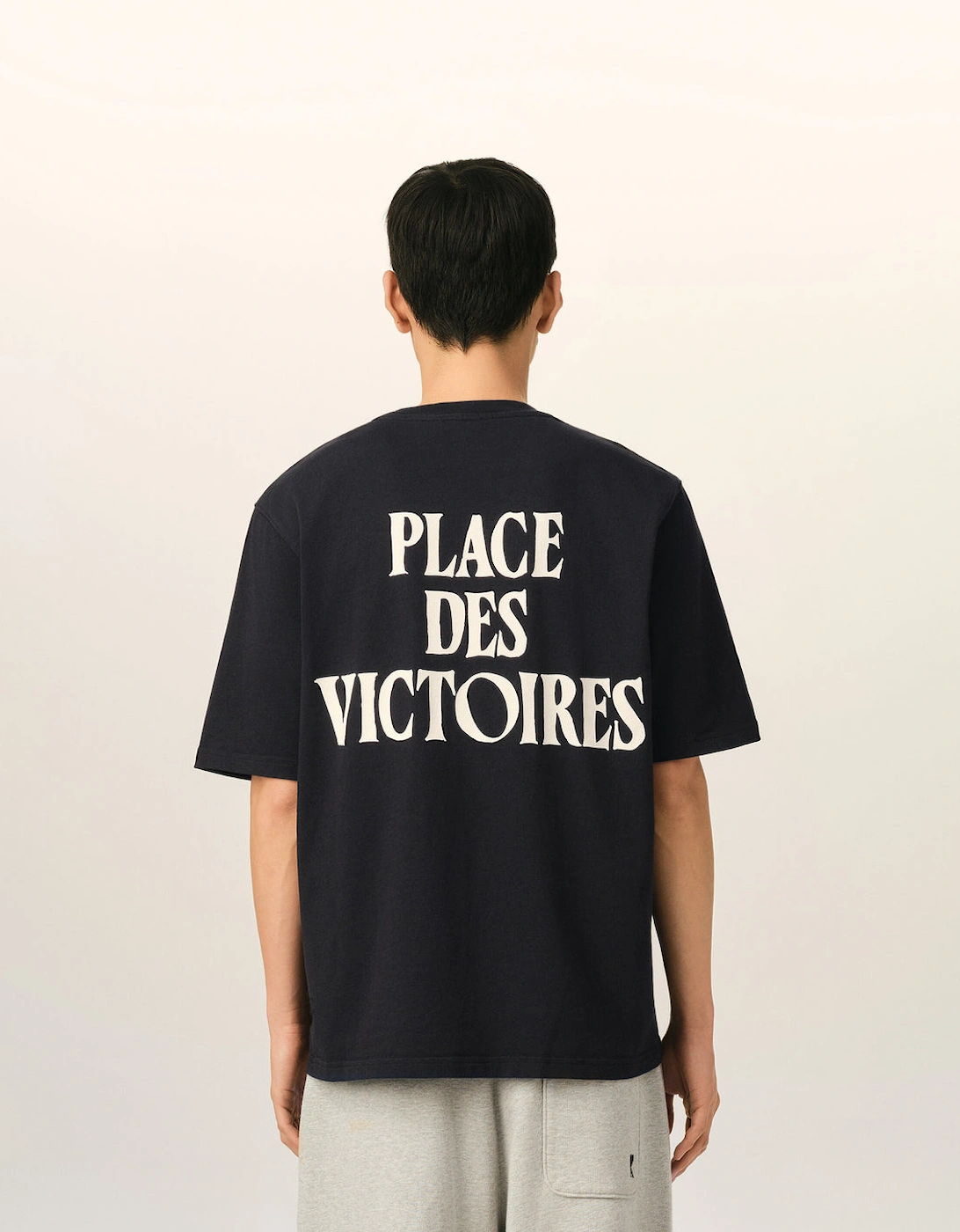 Ami Paris Logo Print T Shirt Black