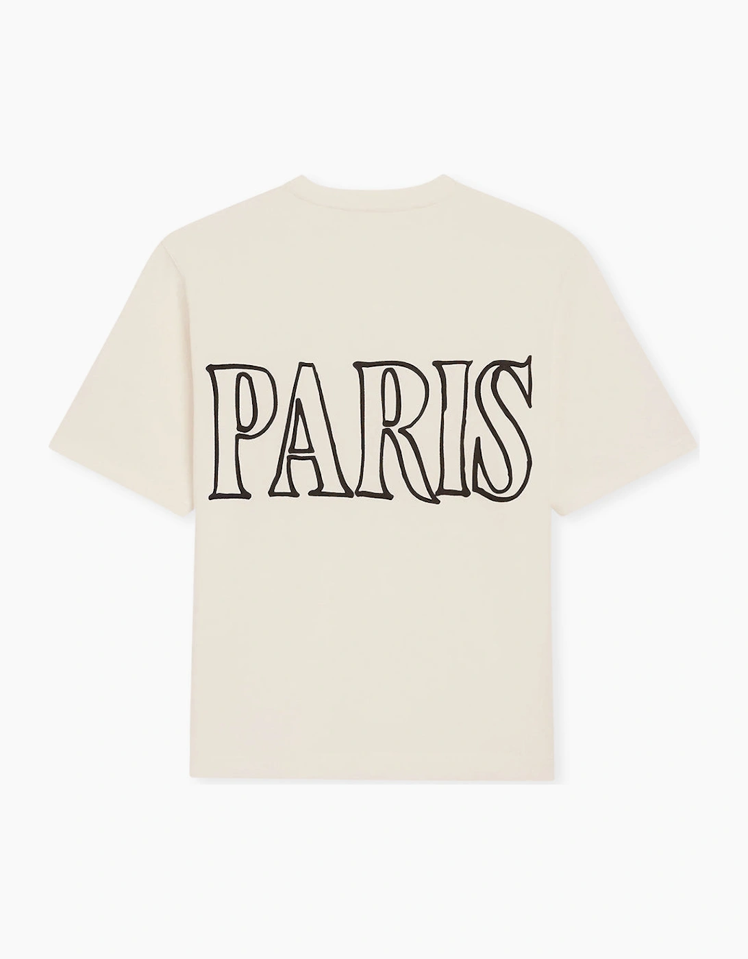 Men's AMI White Cream AMI PARIS Print T-Shirt