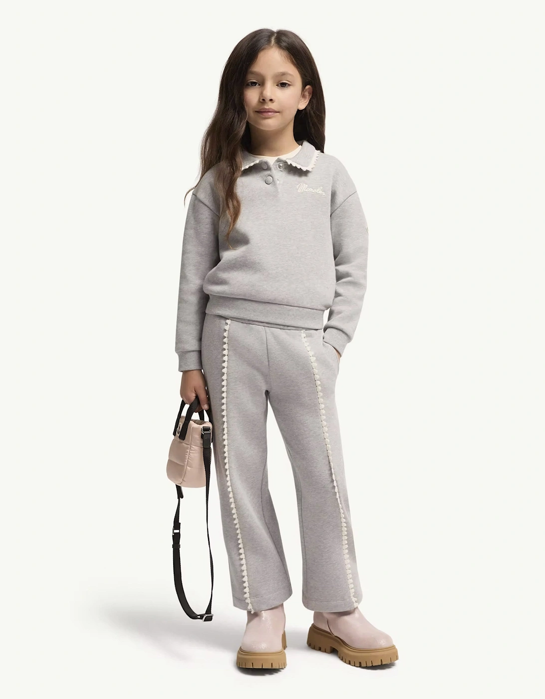 Kids Open Cuff Joggers Grey