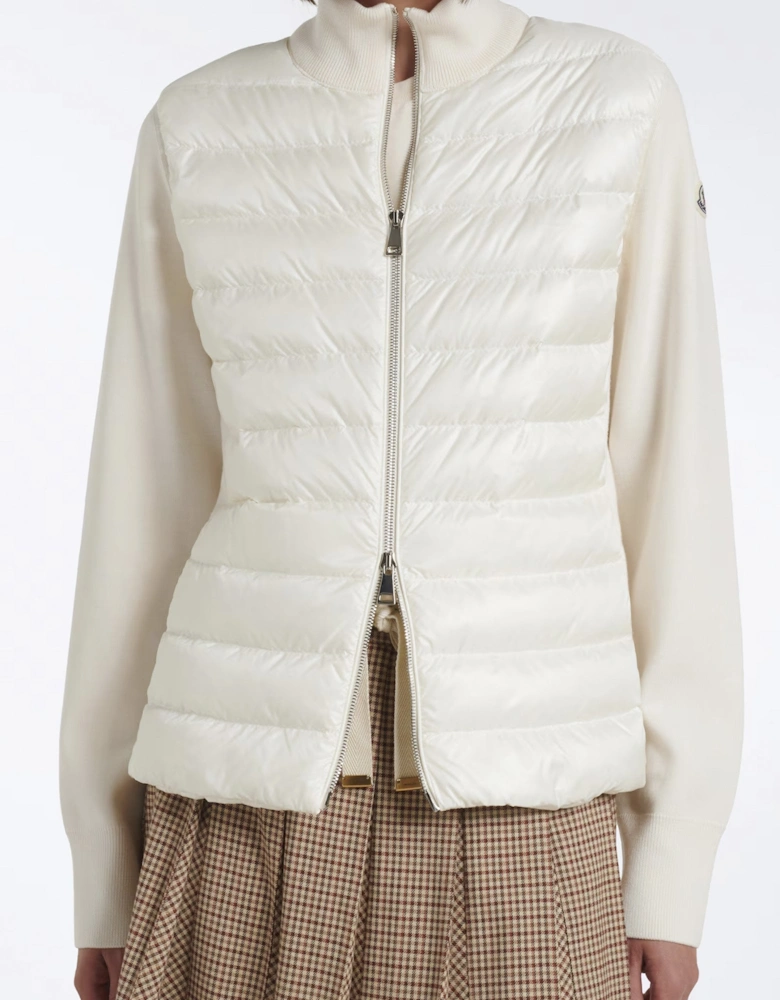 Womens Hybrid Cardigan Cream