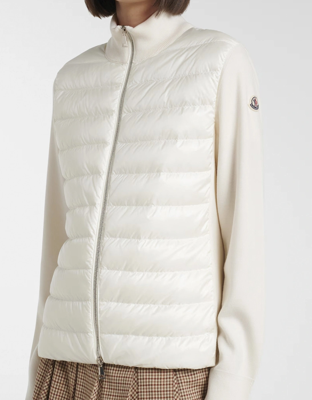 Womens Hybrid Cardigan Cream