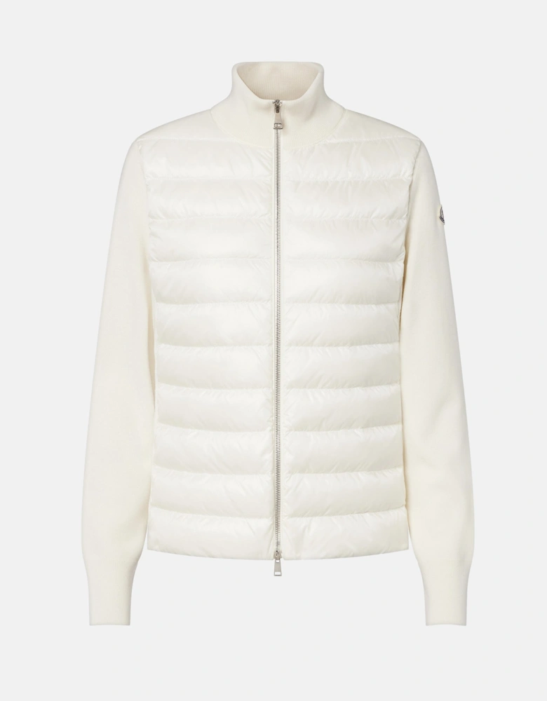 Womens Hybrid Cardigan Cream