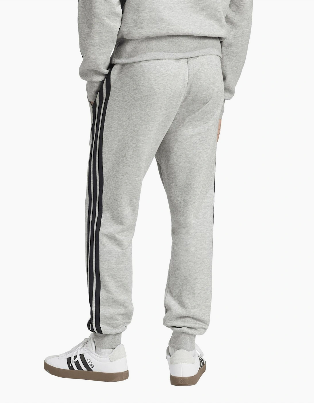 Fleece Tapered Cuff 3 Stripes Joggers