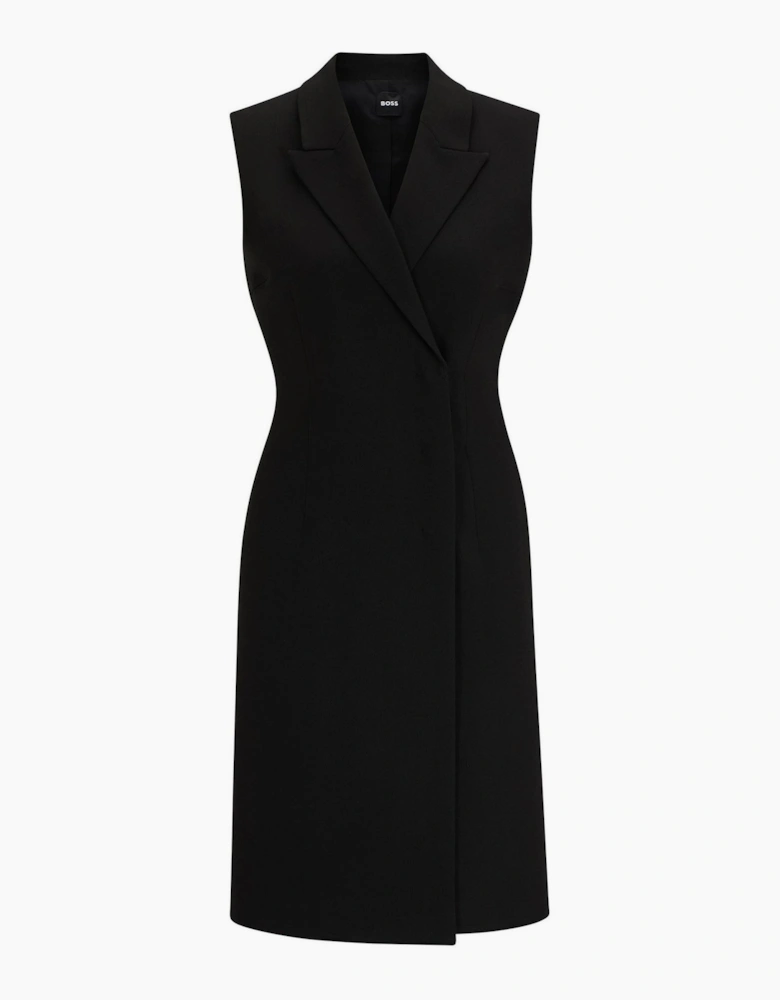 V-Neck Knee Length Wrap Dress