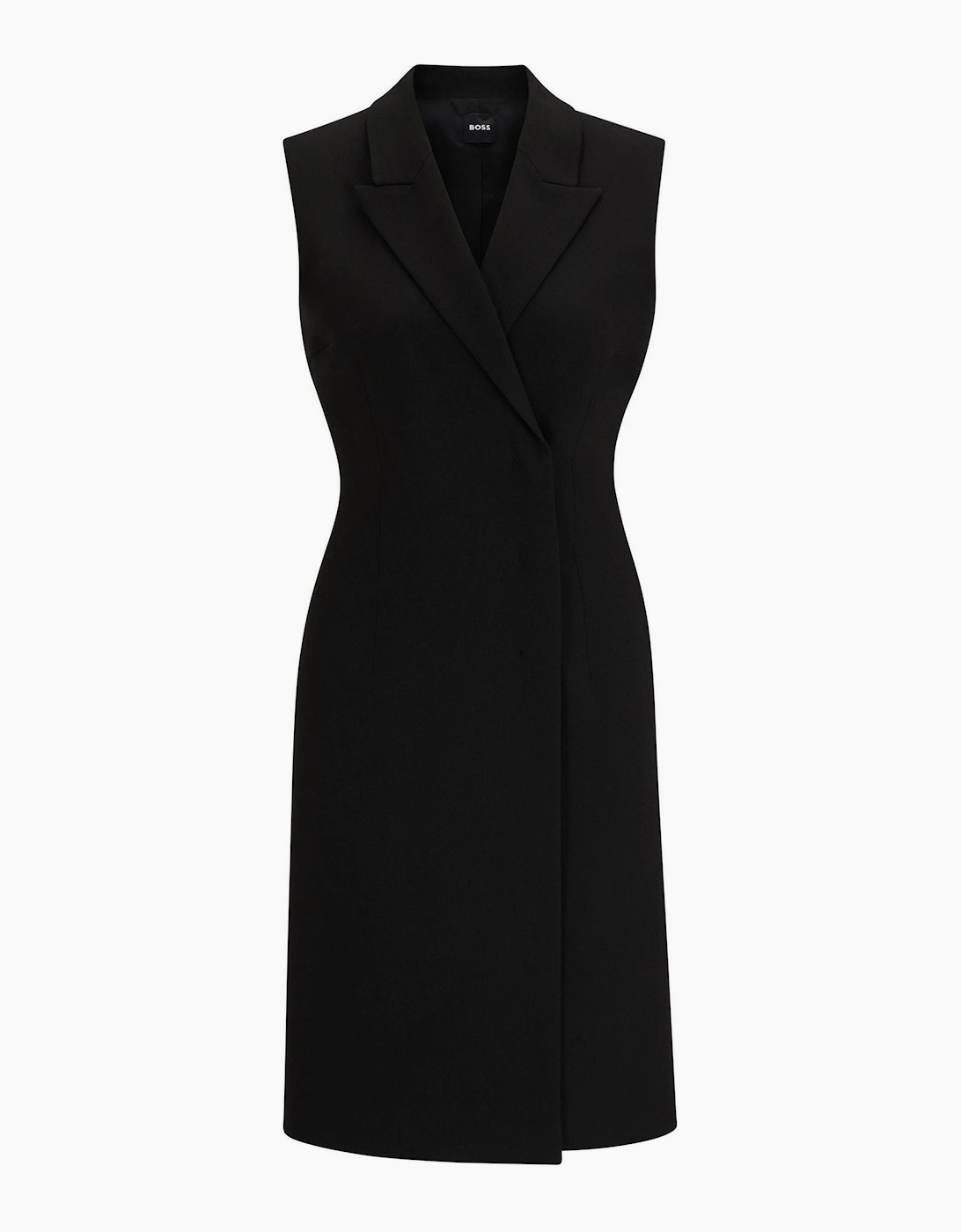 V-Neck Knee Length Wrap Dress