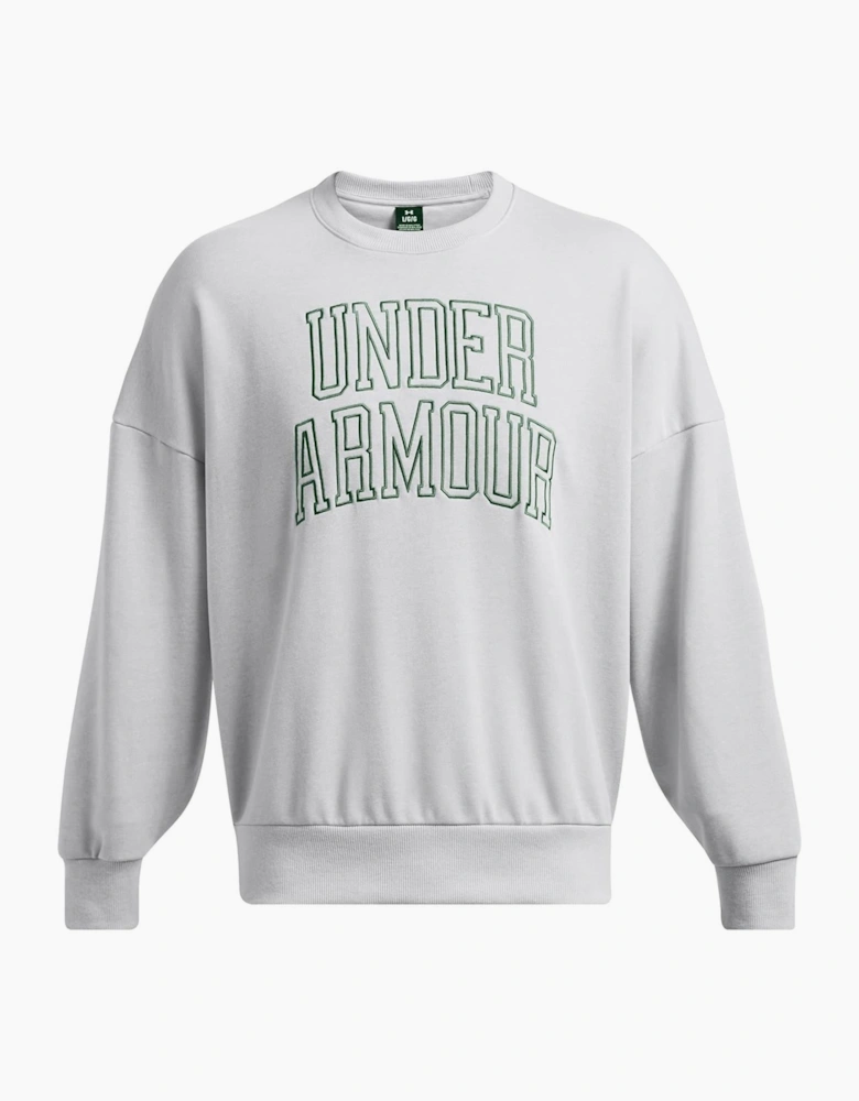 Icon Crew Neck Ribbed Collar Long Sleeve Sweatshirt
