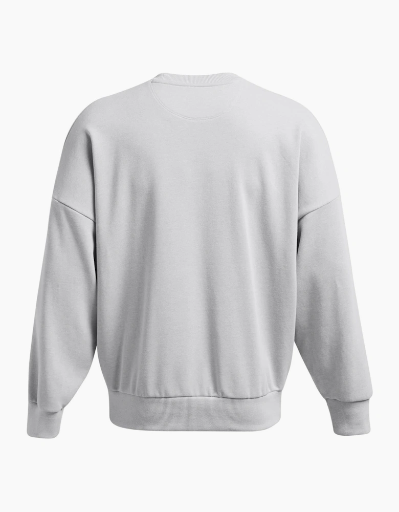 Icon Crew Neck Ribbed Collar Long Sleeve Sweatshirt