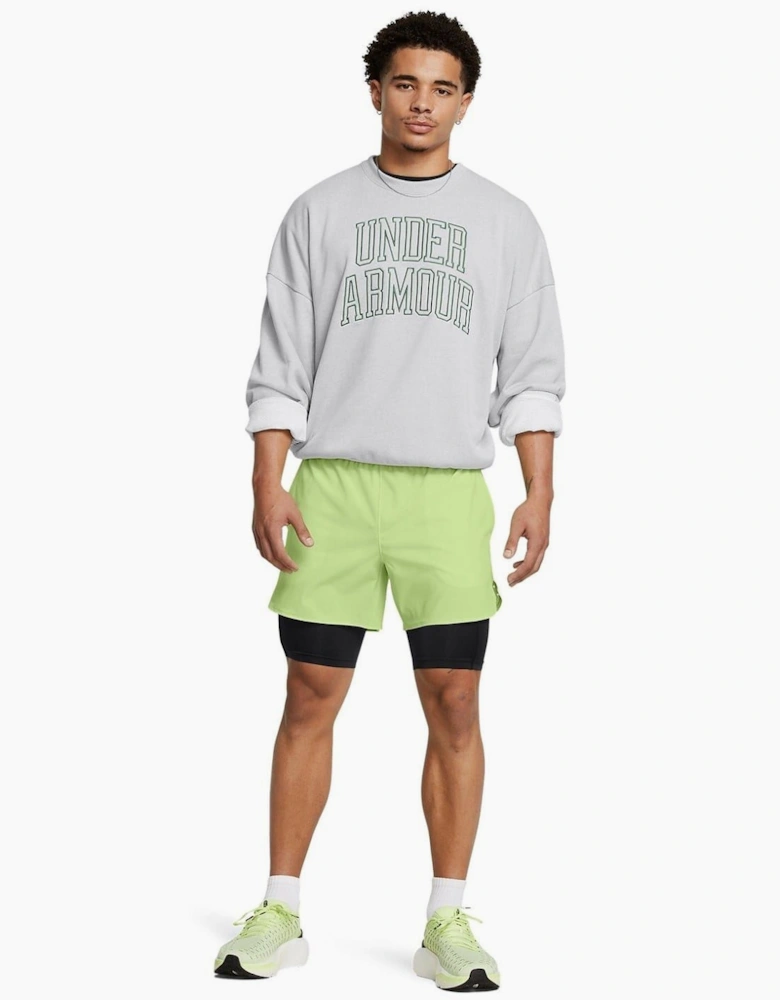 Icon Crew Neck Ribbed Collar Long Sleeve Sweatshirt