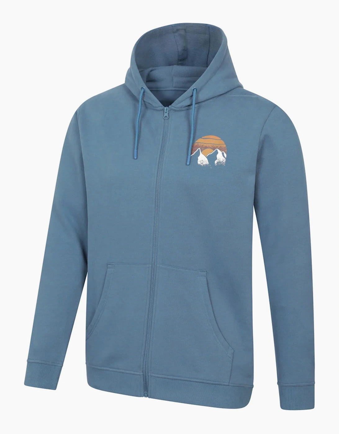 Mountain Warehouse Mens Circle Mountain Drawcord Full Zip Hoodie