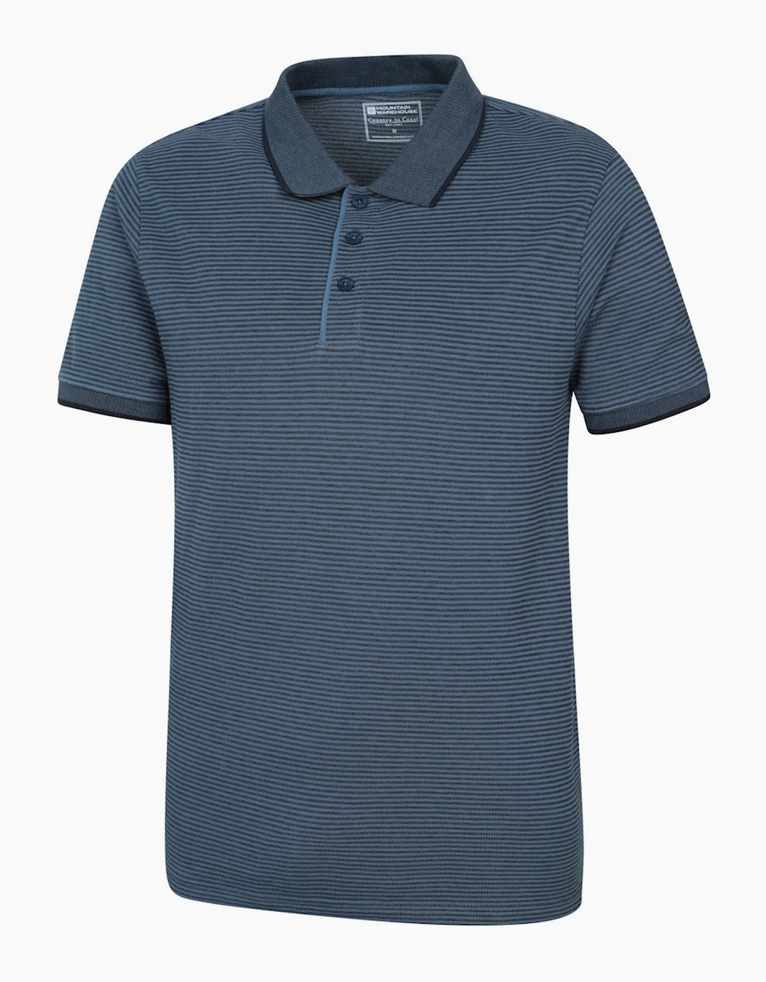 Mountain Warehouse Mens Dawnay Textured Pique Polo Shirt