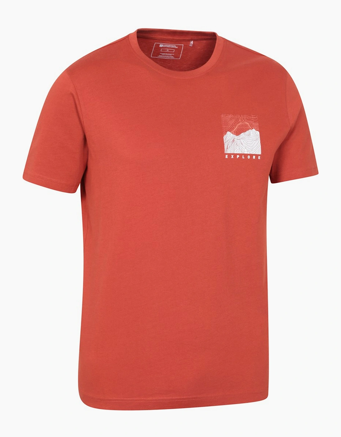 Mountain Warehouse Mens Conquer New Heights Organic Cotton T-Shirt