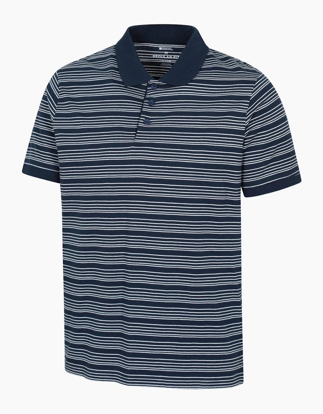Mountain Warehouse Mens Wren Stripe Cotton Polo Shirt