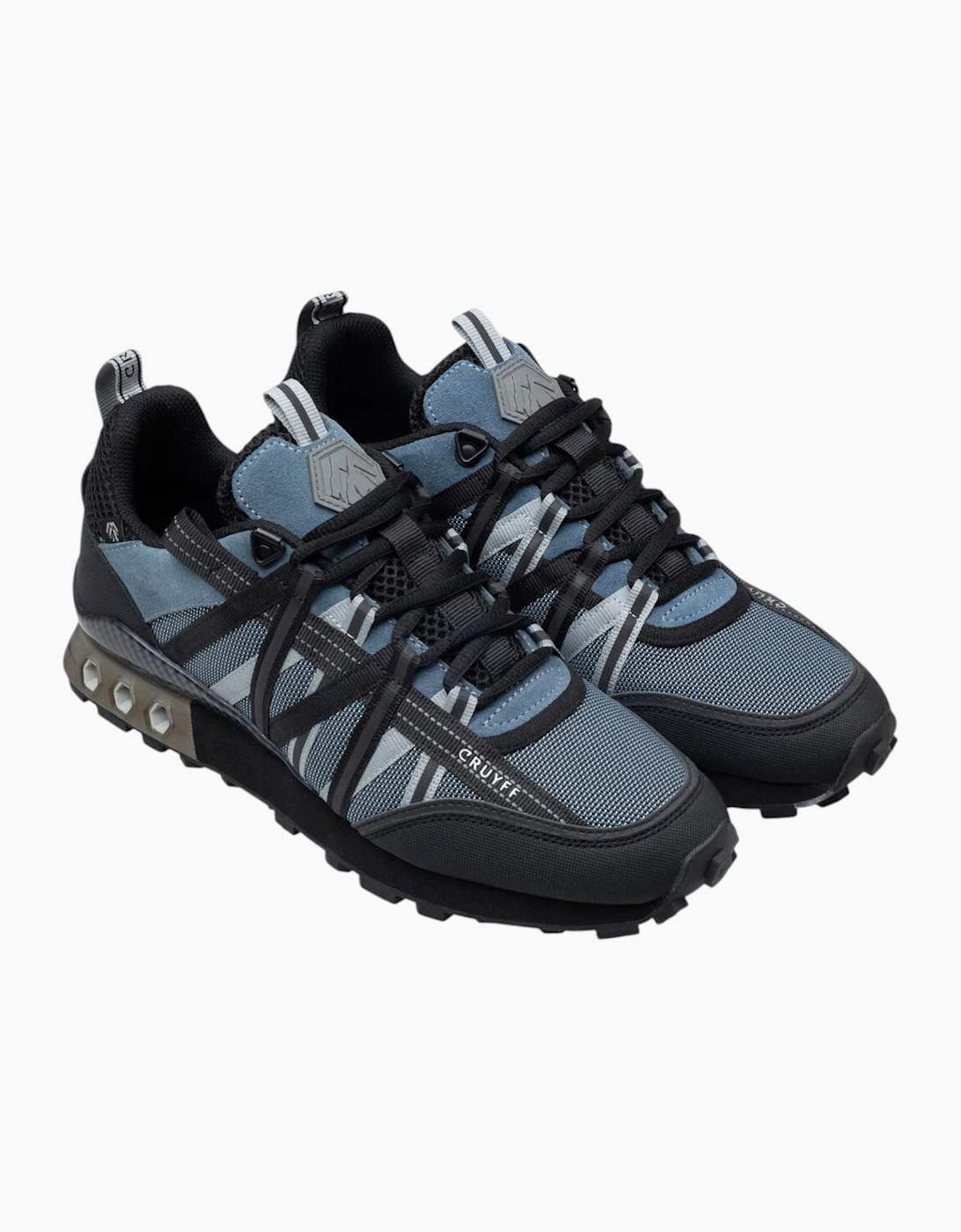CRUYFF Mens Trainers Fearia Hex-Tech Montserrat Lace Up navy UK Size