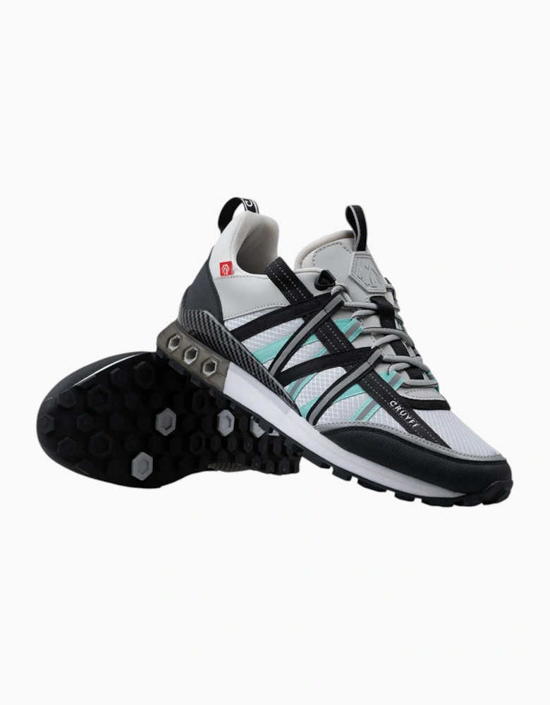CRUYFF Mens Trainers Fearia Hex-Tech Montserrat Lace Up light grey UK Size