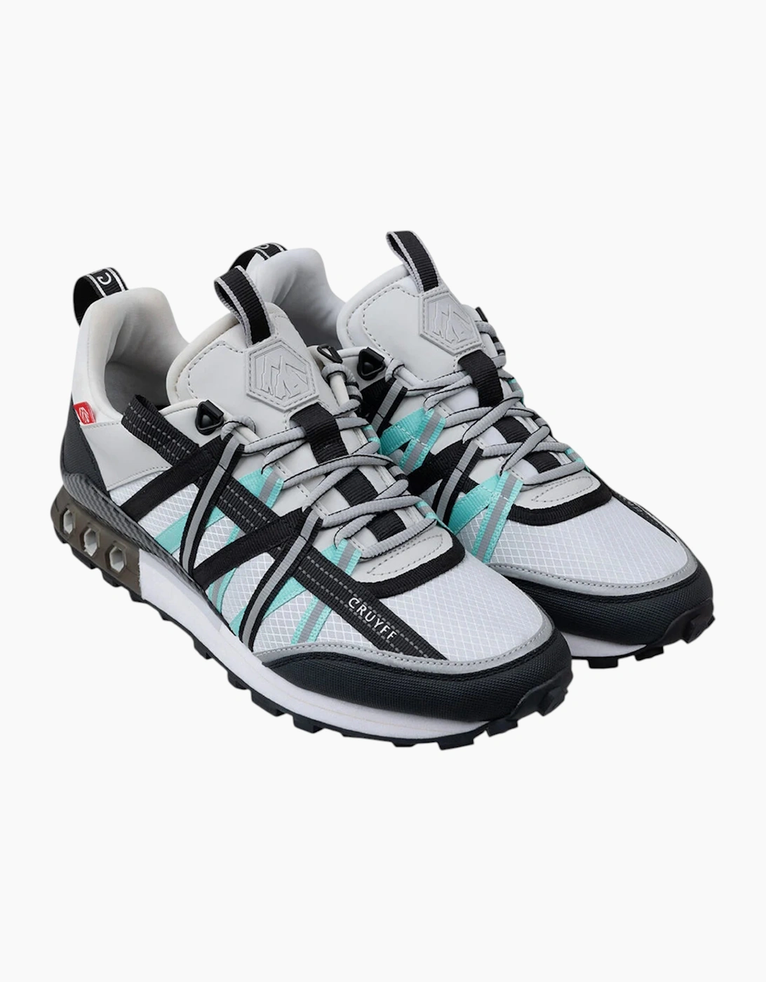 CRUYFF Mens Trainers Fearia Hex-Tech Montserrat Lace Up light grey UK Size
