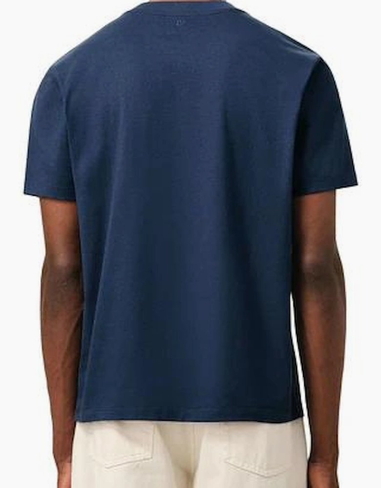Ami Paris 'Ami De Coeur' Heart T-Shirt Blue Ink