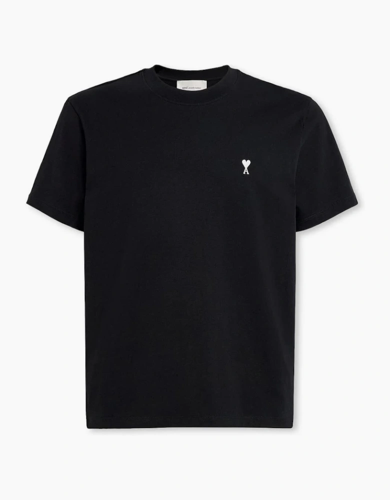 Ami Paris 'Ami De Coeur' White Heart T-Shirt Black
