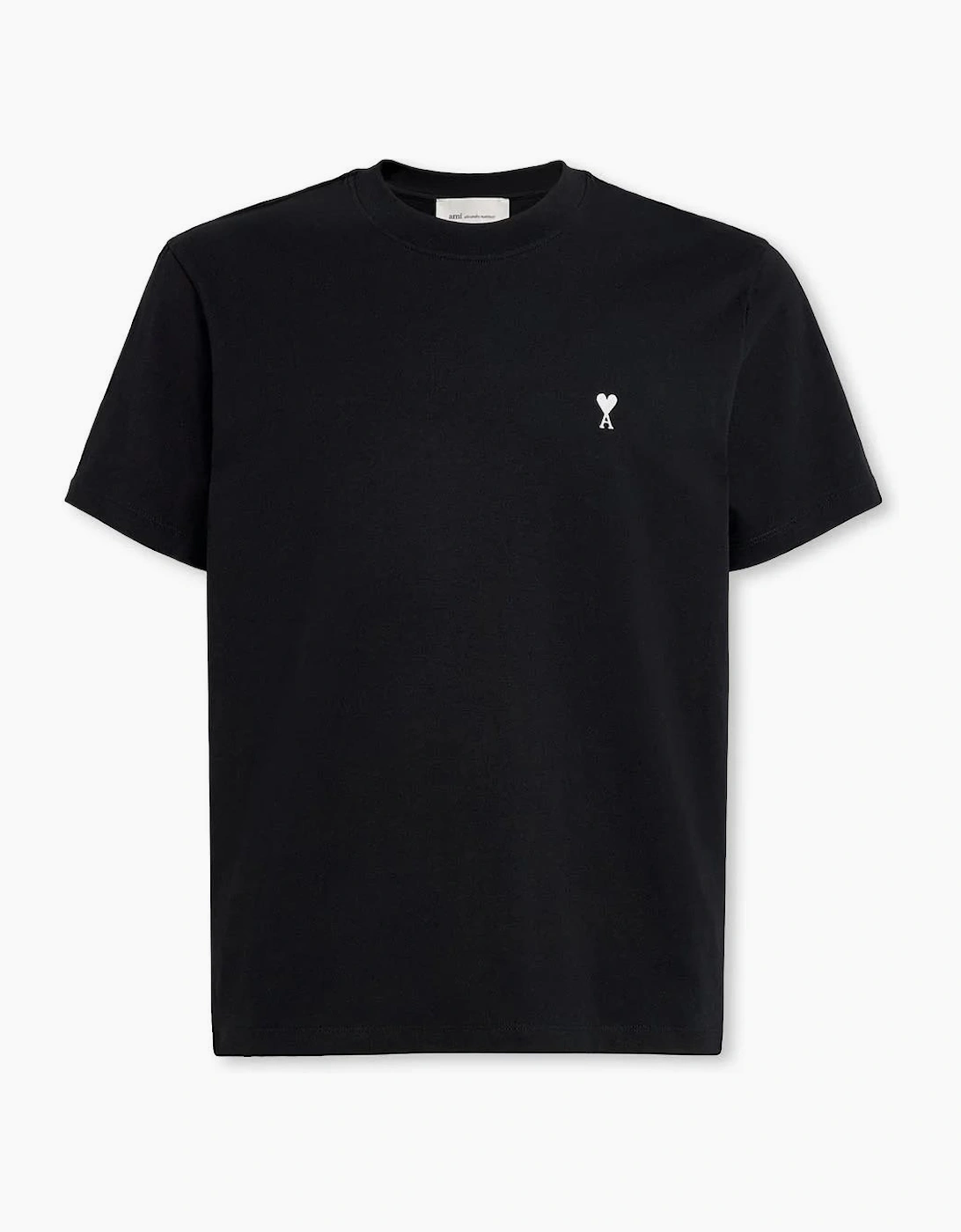 Ami Paris 'Ami De Coeur' White Heart T-Shirt Black