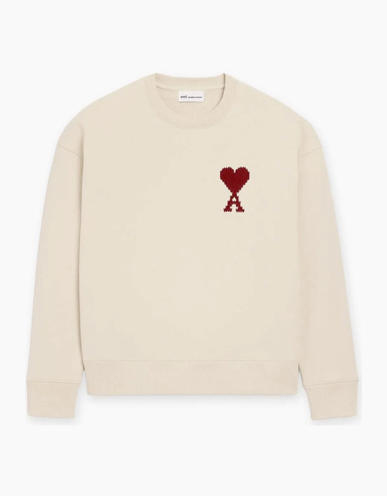 Ami Paris Moonlight Cotton 'AMI DE COEUR' Heavy Sweatshirt