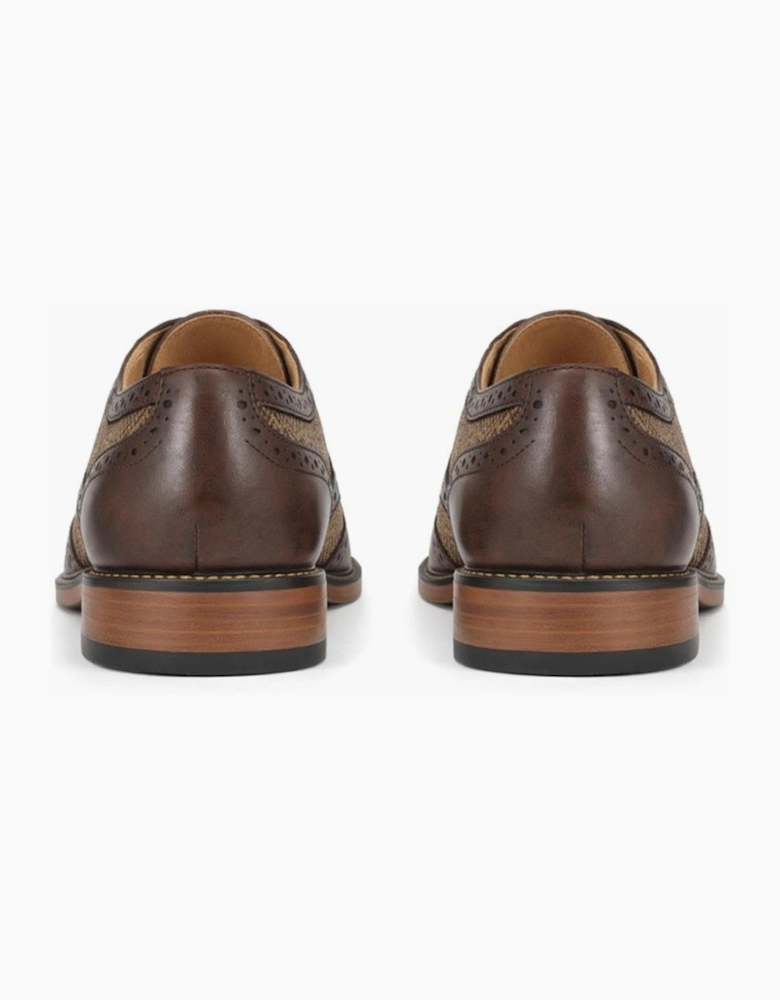 Goor M410 Mens Brogue Shoes Dark Brown