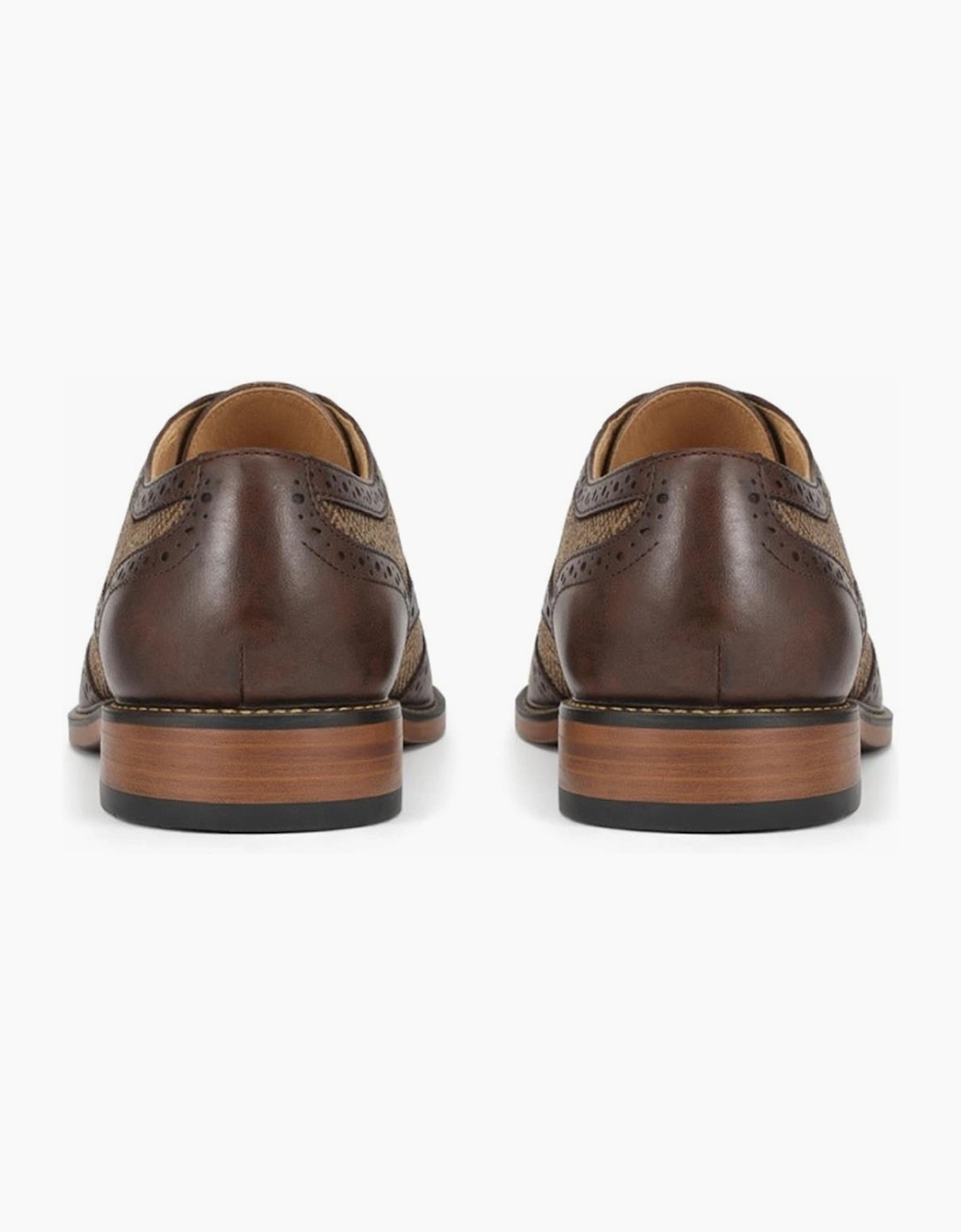 Goor M410 Mens Brogue Shoes Dark Brown