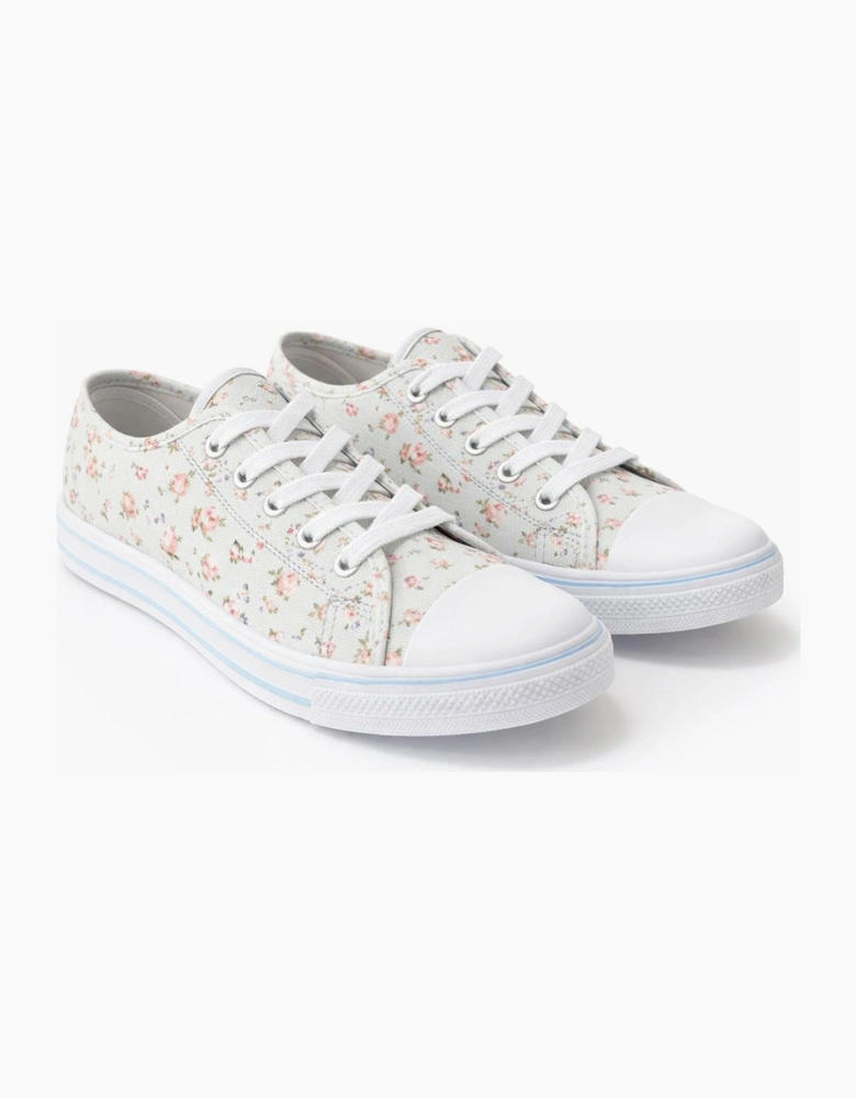 DEK EMILY Womens Casual Shoes Light Grey Floral