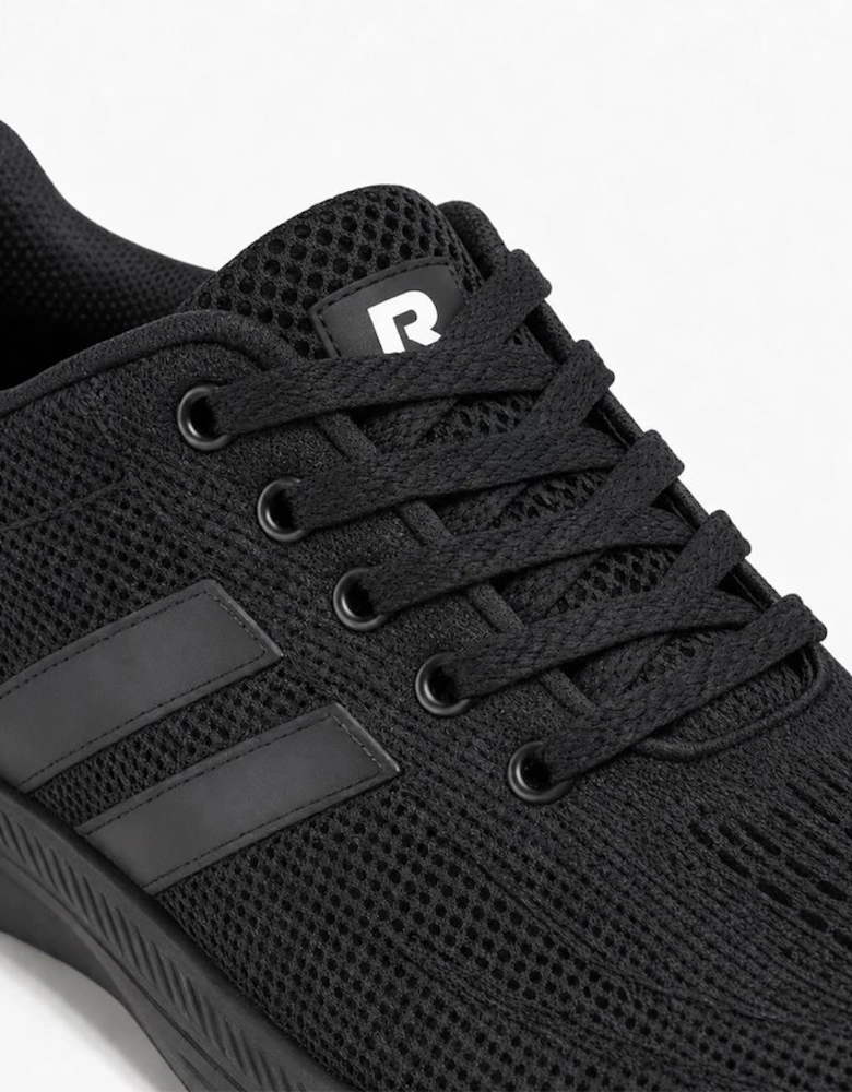 DEK PLANET Mens Casual Trainers Black