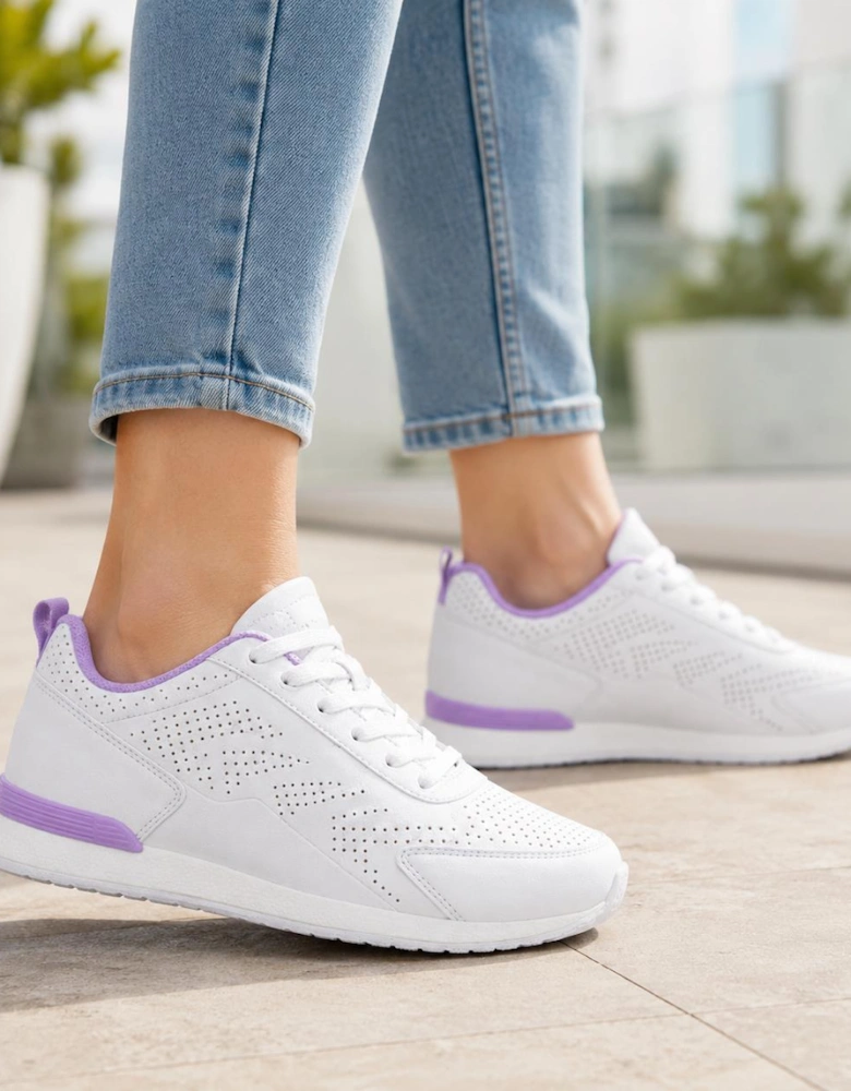 FLUKE Ladies Shoes White/Lilac