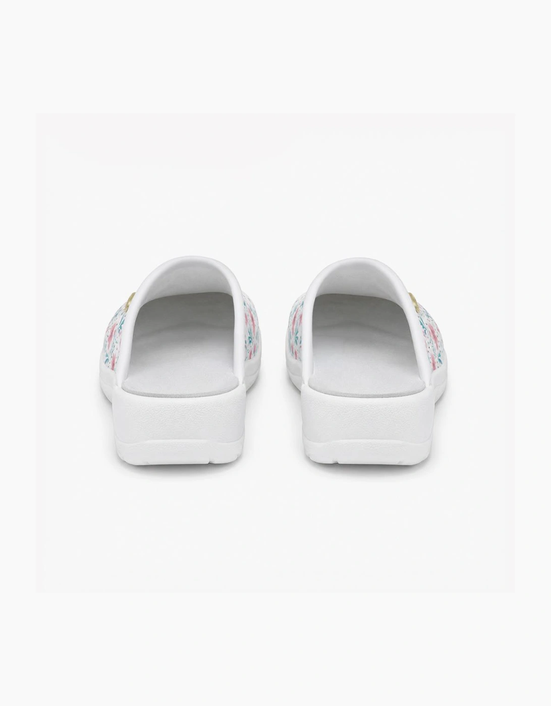 DEK L707G Ladies Clogs White Floral